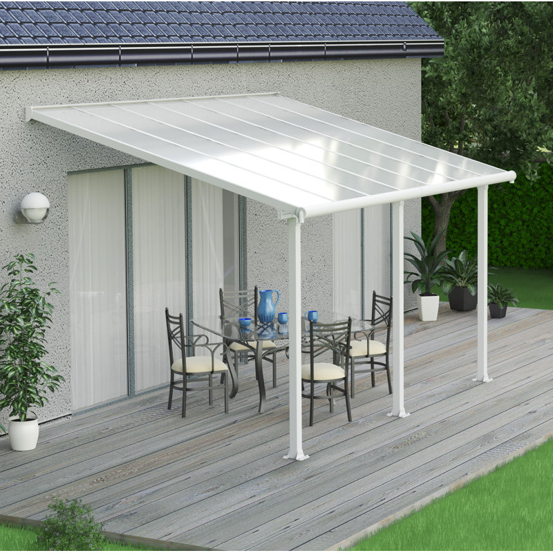Palram Olympia Plastic Standard Patio Awning & Reviews Wayfair